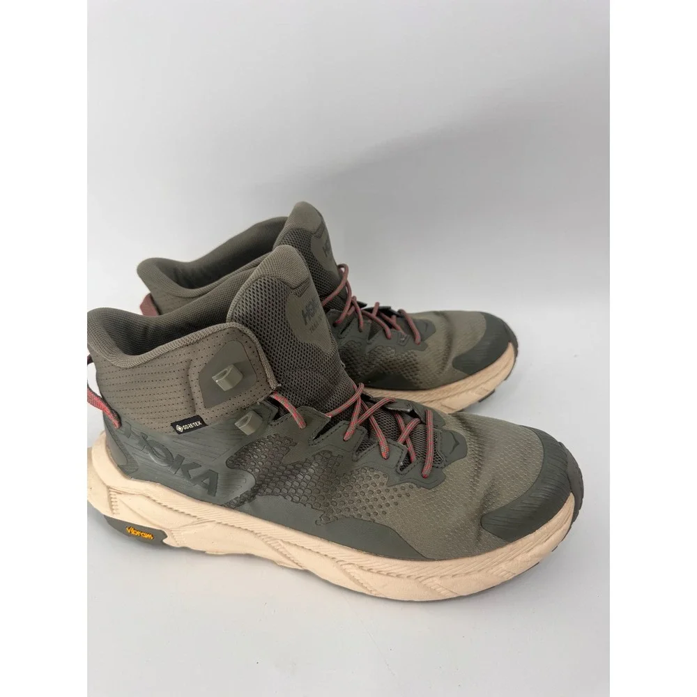 Hoka Trail Code GTX Hiking Boots Mens 12.5 Green GORE-TEX 1123165